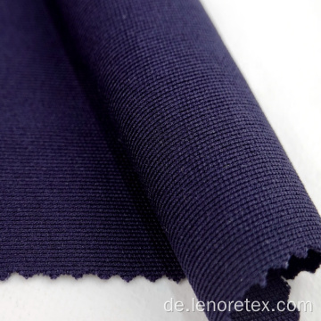 Blaue DTY-Polyester-Spandex-Strick-geripptes recyceltes Gewebe